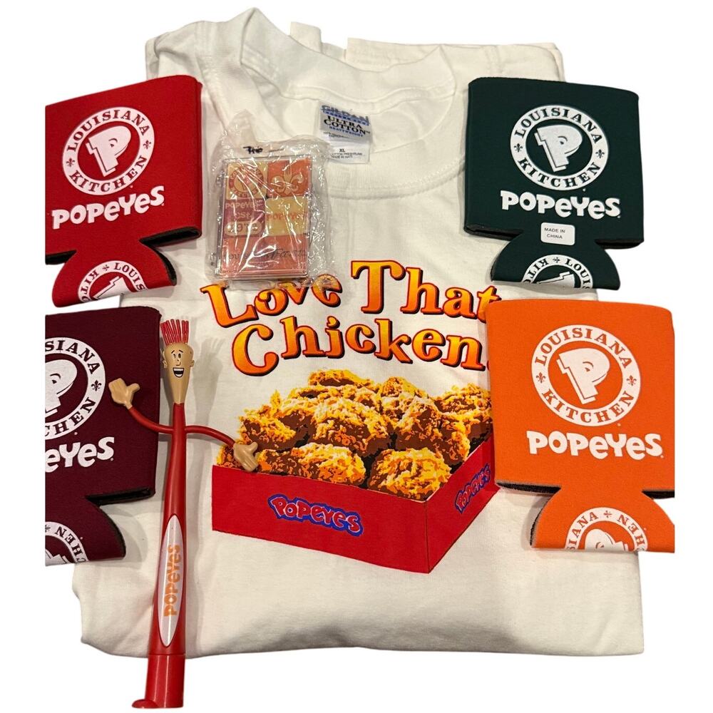 Popeyes Louisiana Kitchen Popeyes Chicken Promotional Pack 16 Items Included - Picture 2 of 9